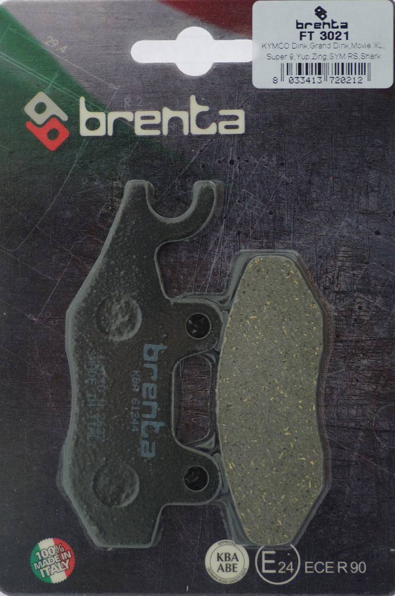 Brenta Bremsbeläge Organische Motorrad für Benelli, Honda, Kymco, Loncin, Keeway von BRENTA