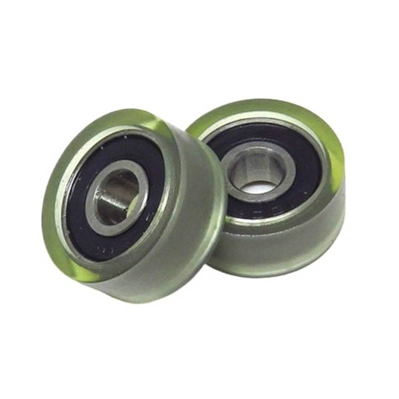 1 Stück 6 x 20,5 x 8,5 mm PU-beschichtete Rollen mit 606-Lager PU60620-8.5 OD 20 mm Klimaanlagen-Reparatur-Ersatzräder(PU62416-5 4x16x5mm) von BRHJJQPP