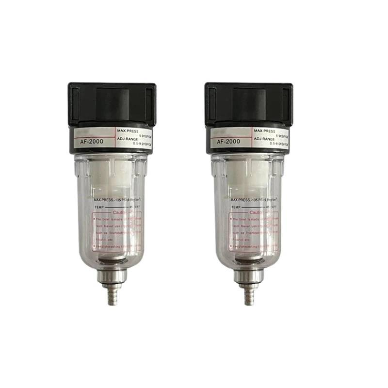 1 Stück AF2000 Feuchtigkeitsabscheider for Kompressor Universal Luft-Wasser-Ölfilter Fang Auto 1/4 Zoll Druckluftfilter(AF2000) von BRHJJQPP