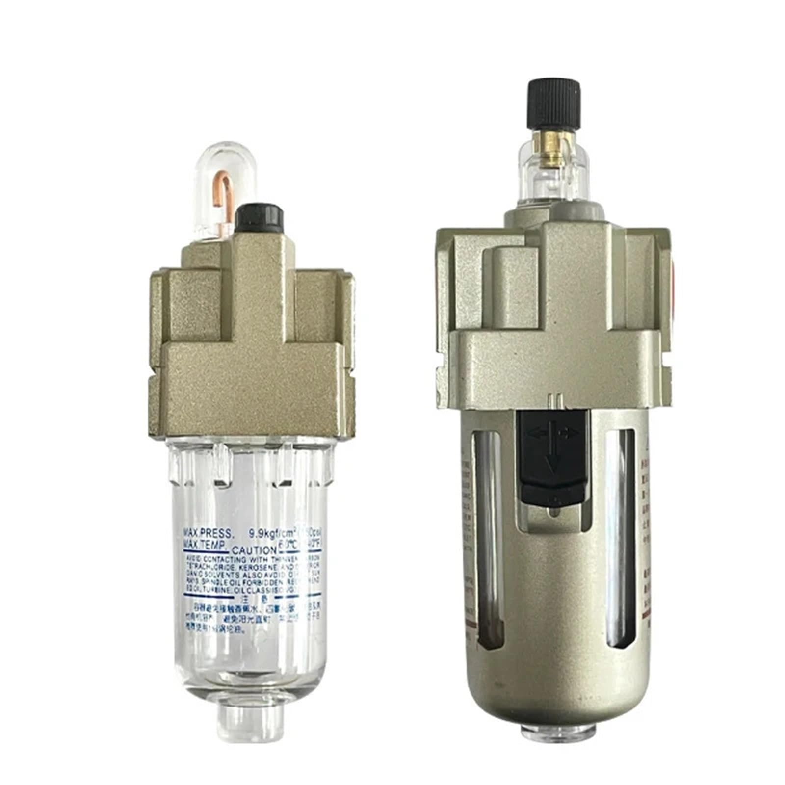 1Pcs Öler Kompressor Pumpe Filter Luft Prozessor Comprssed Luftfilter 1/4 3/8 1/2 AL2000-02/3000-03/4000-04(With C-Type Fitting6) von BRHJJQPP