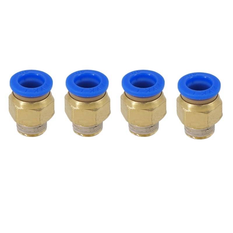 AR2000 G1/4 Mini-Luftdruckregler Einstellbares pneumatisches Reduzierungsventil mit Manometer for Kompressor AR1500 BR3000 BR4000 10bar(10MM 4PCS) von BRHJJQPP