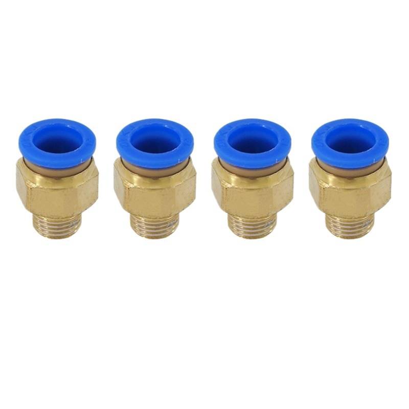 AR2000 G1/4 Mini-Luftdruckregler Einstellbares pneumatisches Reduzierungsventil mit Manometer for Kompressor AR1500 BR3000 BR4000 10bar(12MM 4PCS) von BRHJJQPP