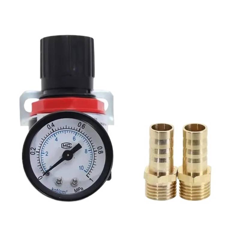 EU AR2000 1/4 "Gewinde BSPT Pneumatische Luft Kompressor Druckregler Reduktion Ventil 4MM 6MM 8MM 10MM 12MM Anschluss Armaturen(AR2000 w BT 10mm) von BRHJJQPP
