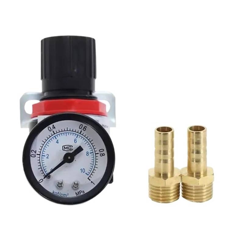 EU AR2000 1/4 "Gewinde BSPT Pneumatische Luft Kompressor Druckregler Reduktion Ventil 4MM 6MM 8MM 10MM 12MM Anschluss Armaturen(AR2000 w BT 8mm) von BRHJJQPP