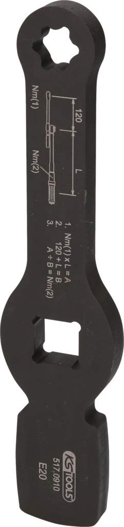 KS Tools 517.0910 3/4' Schlag-Torx-E-Schlüssel mit 2 Schlagflächen. E20 von BRILLIANT TOOLS