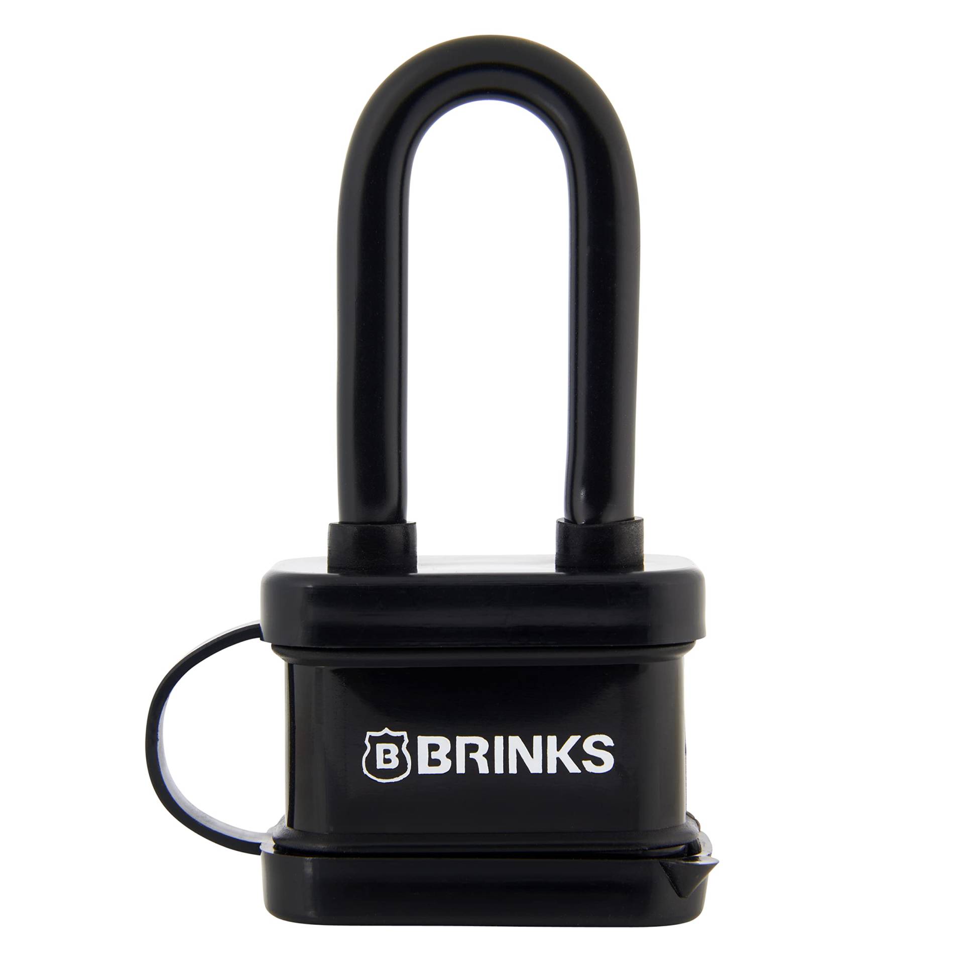 BRINKS - Vorhängeschloss aus laminiertem Stahl, wetterfest, 40 mm, mit 5,1 cm Bügel – Vinyl umhüllt und verchromt mit gehärtetem Stahlbügel, 172-42051, schwarz BRINKS - Vorhängeschloss aus laminiertem Stahl, wetterfest, 40 mm, mit 5,1 cm Bügel – Vinyl umhüllt und verchromt mit gehärtetem Stahlbügel, 172-42051, schwarz von BRINKS