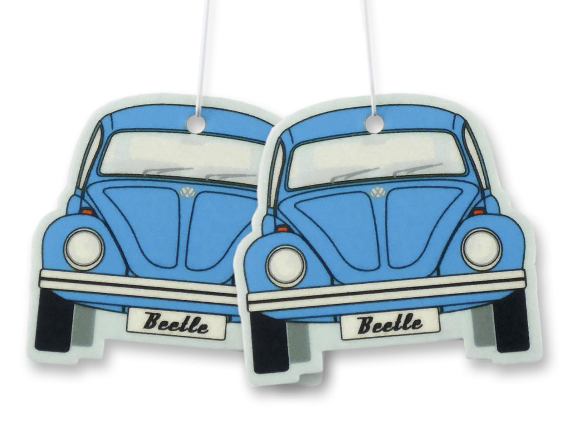BRISA VW Collection - Volkswagen Luft-Erfrischer-Duft-Spender fürs Auto im Käfer Motiv Doppelpack (Fresh/Blau) von BRISA