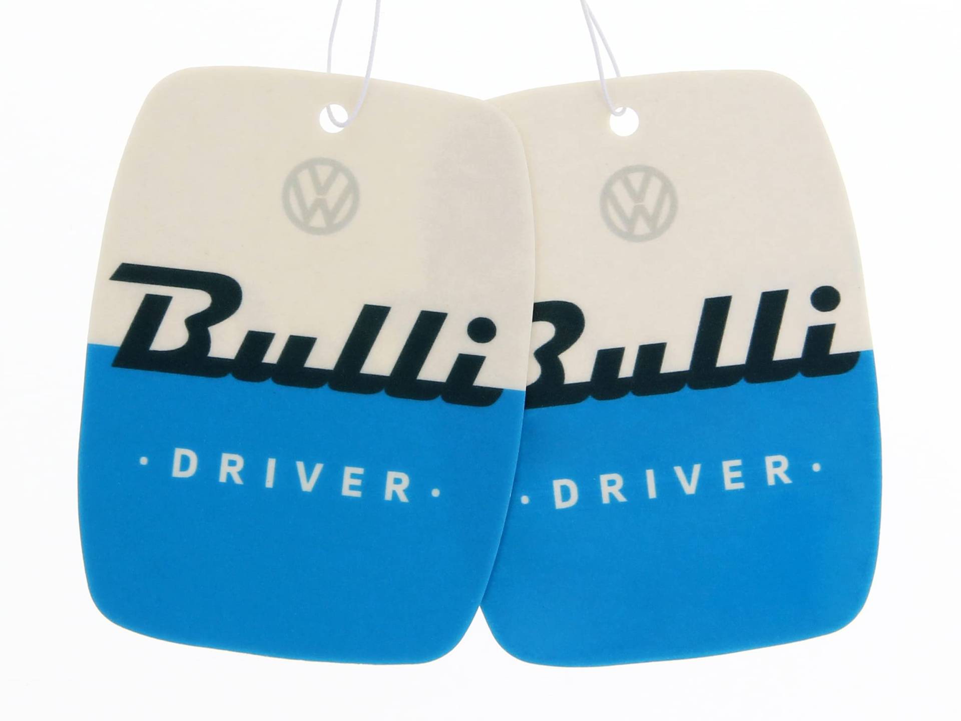 BRISA VW Collection - Volkswagen Luft-Erfrischer-Duft-Spender fürs Auto im T1 Bulli Bus Motiv 2er-Set (Bulli Driver/Fresh/Blau) von BRISA