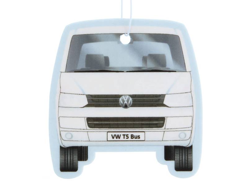 BRISA VW Collection - Volkswagen Luft-Erfrischer-Duft-Spender im VW T5 Bulli Bus Design im Einzelpack (Pina Colada/Weiß) von BRISA