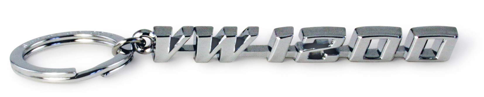 BRISA VW Collection - Volkswagen Metall Schlüssel-Anhänger-Ring Schlüsselbund-Accessoire Keyholder im T1 Bulli Bus Design (Bulli/Silber) von BRISA