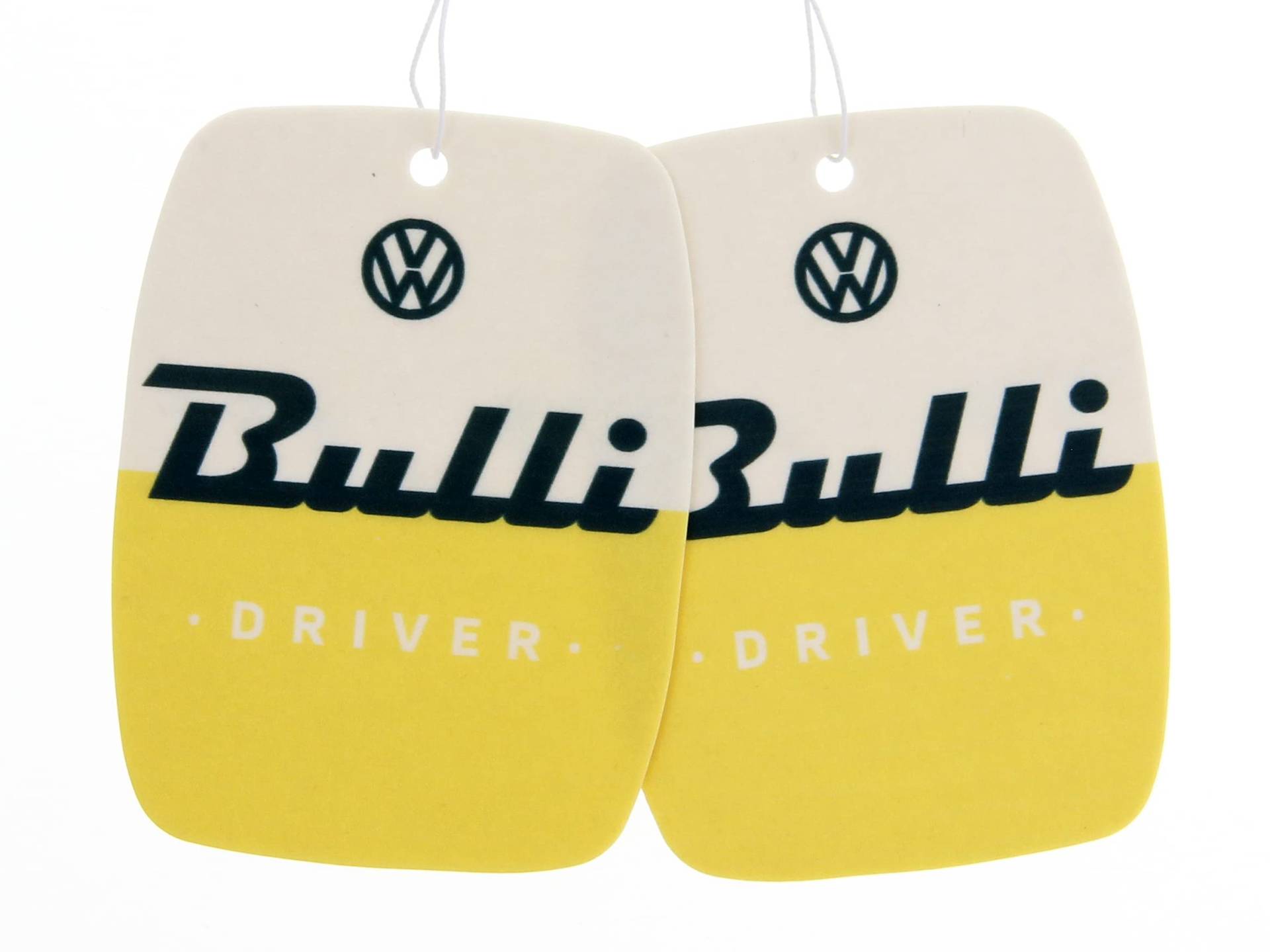 BRISA VW Collection - Volkswagen Luft-Erfrischer-Duft-Spender fürs Auto im T1 Bulli Bus Motiv Einzelpack (Bulli Driver/Citrus/Gelb) von BRISA
