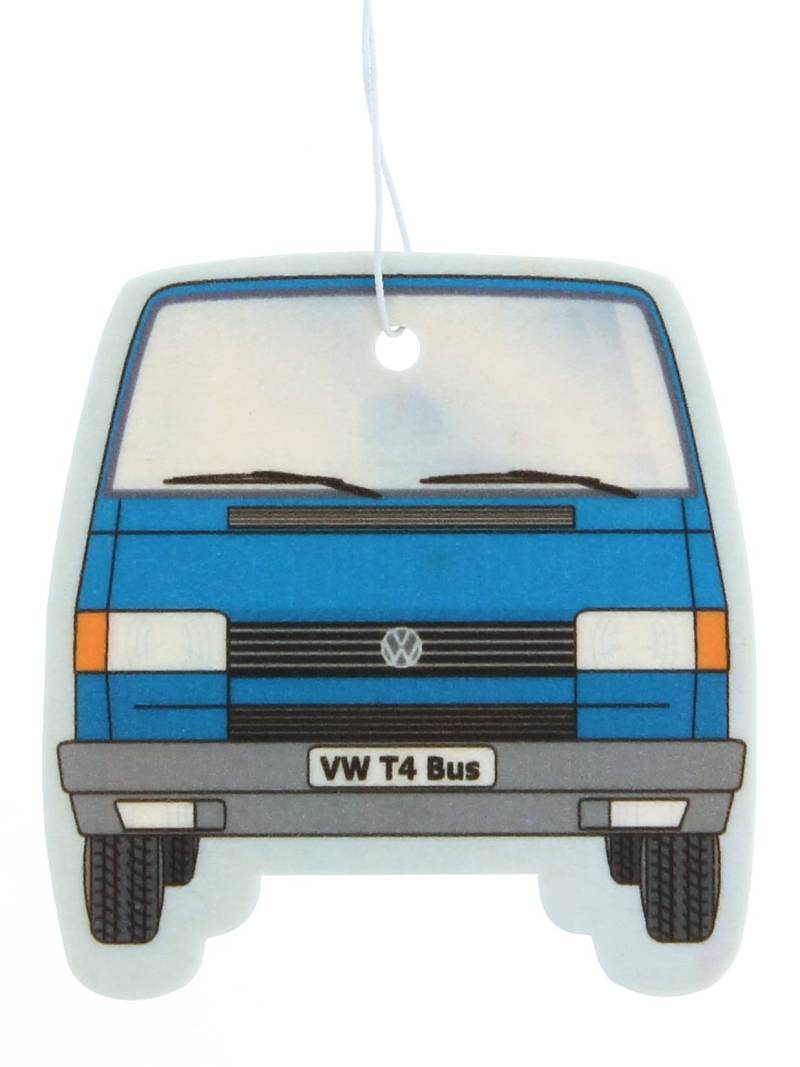 BRISA VW Collection - Volkswagen T4 Bulli Bus Luft-Erfrischer, Duft-Spender, Duft-Baum fürs Auto/KFZ (Front/Fresh/Blau) von BRISA
