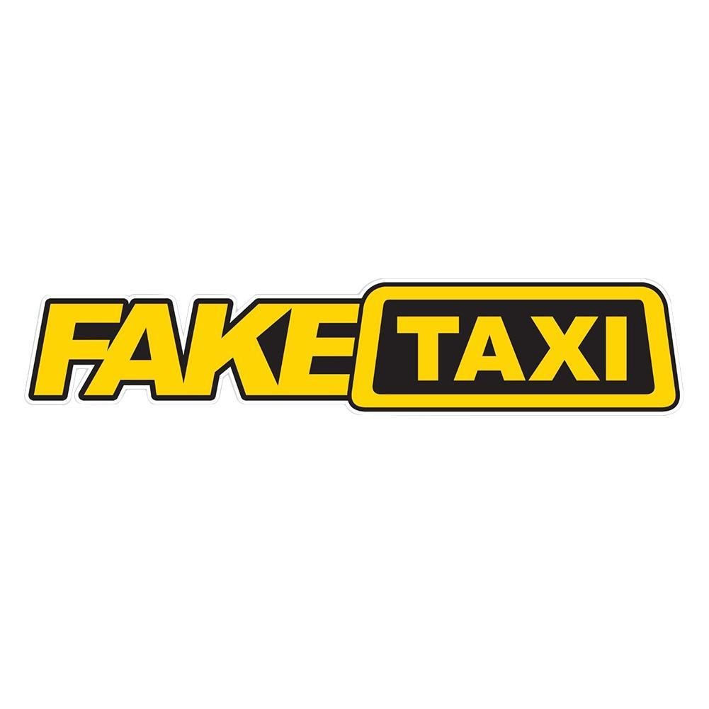 BRLIGE Fake Taxi Aufkleber Vinyl Decal Car Turbo JDM Window Drift Funny Tuning von BRLIGE