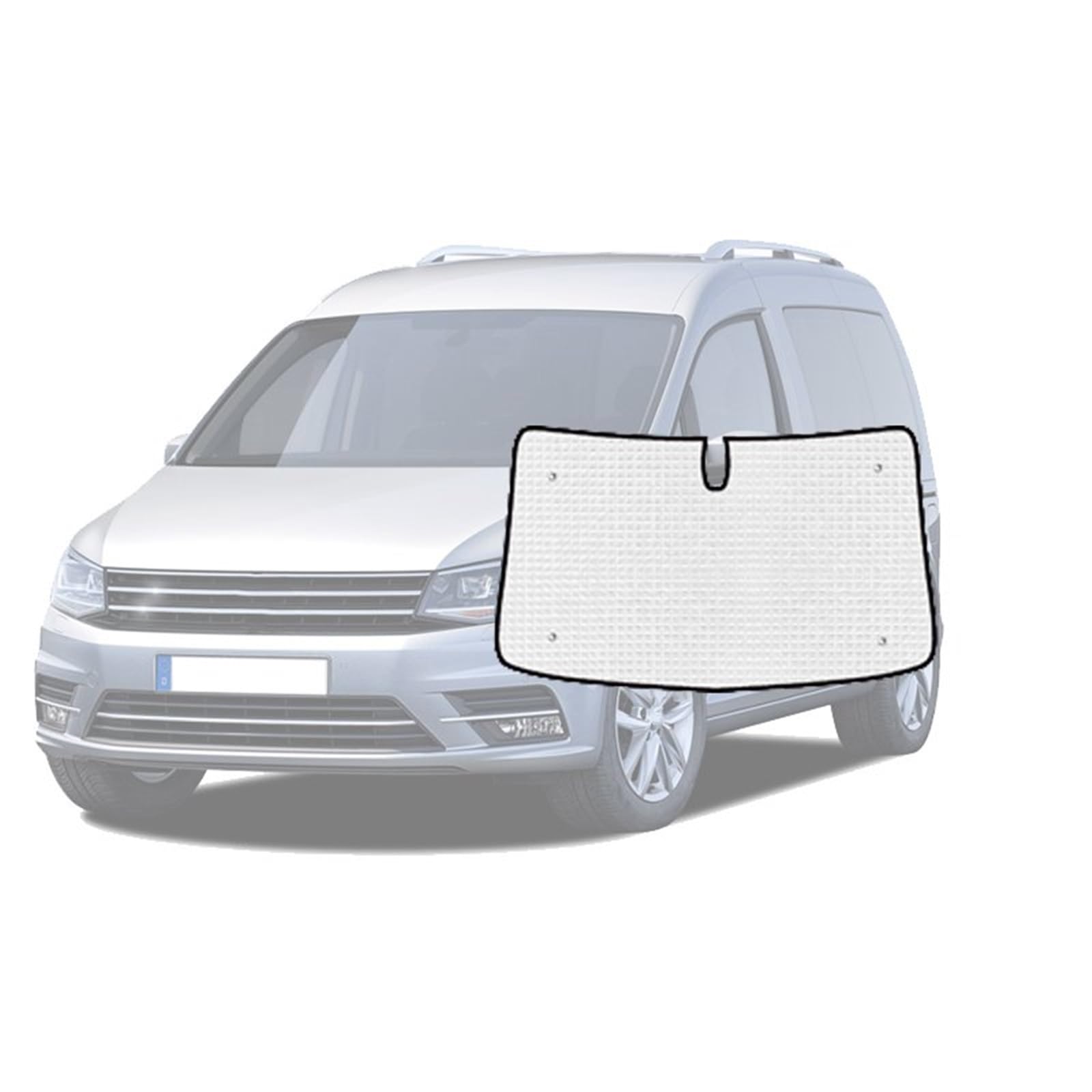 Auto Sonnenschutz Für VW Für Caddy MK3 2K Für Maxi 2003-2019 Auto Sonnenschirm Fenster Visier Auto Volle Abdeckungen Sonnenblende Autofenster Sonnenblende (Farbe : Front Windshield) von BROEL