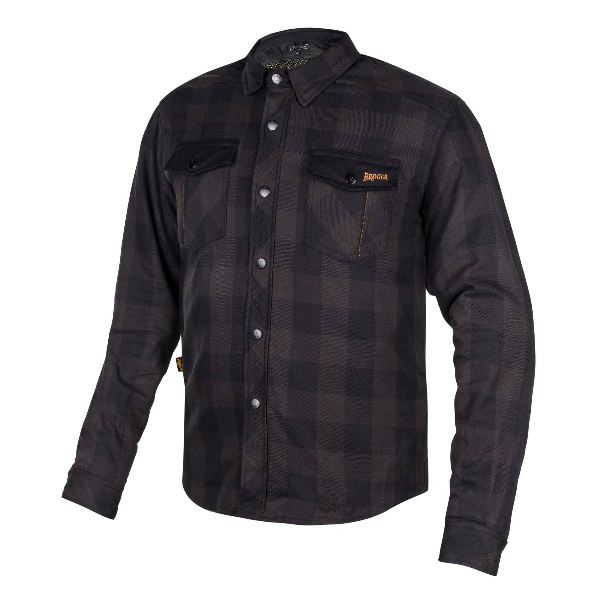BROGER Alaska Motorradhemd Herren | 100% Baumwolle | Aramidfaser Futter | Ellbogen und Schulterprotektoren | Regular Fit BROGER Alaska Motorradhemd Herren | 100% Baumwolle | Aramidfaser Futter | Ellbogen und Schulterprotektoren | Regular Fit von BROGER