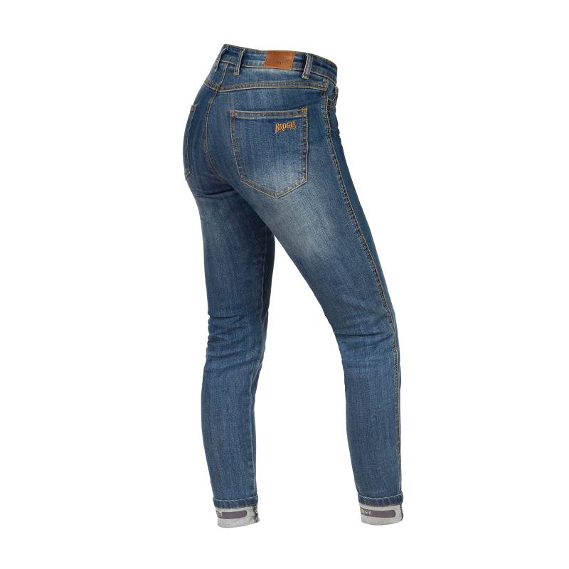 BROGER California Lady Motorradjeans Damen | Aramidfaser Futter | SAS-TEC Knie Hüfte Steißbein Protektoren | Reflektierende Elemente | Slim Fit von BROGER