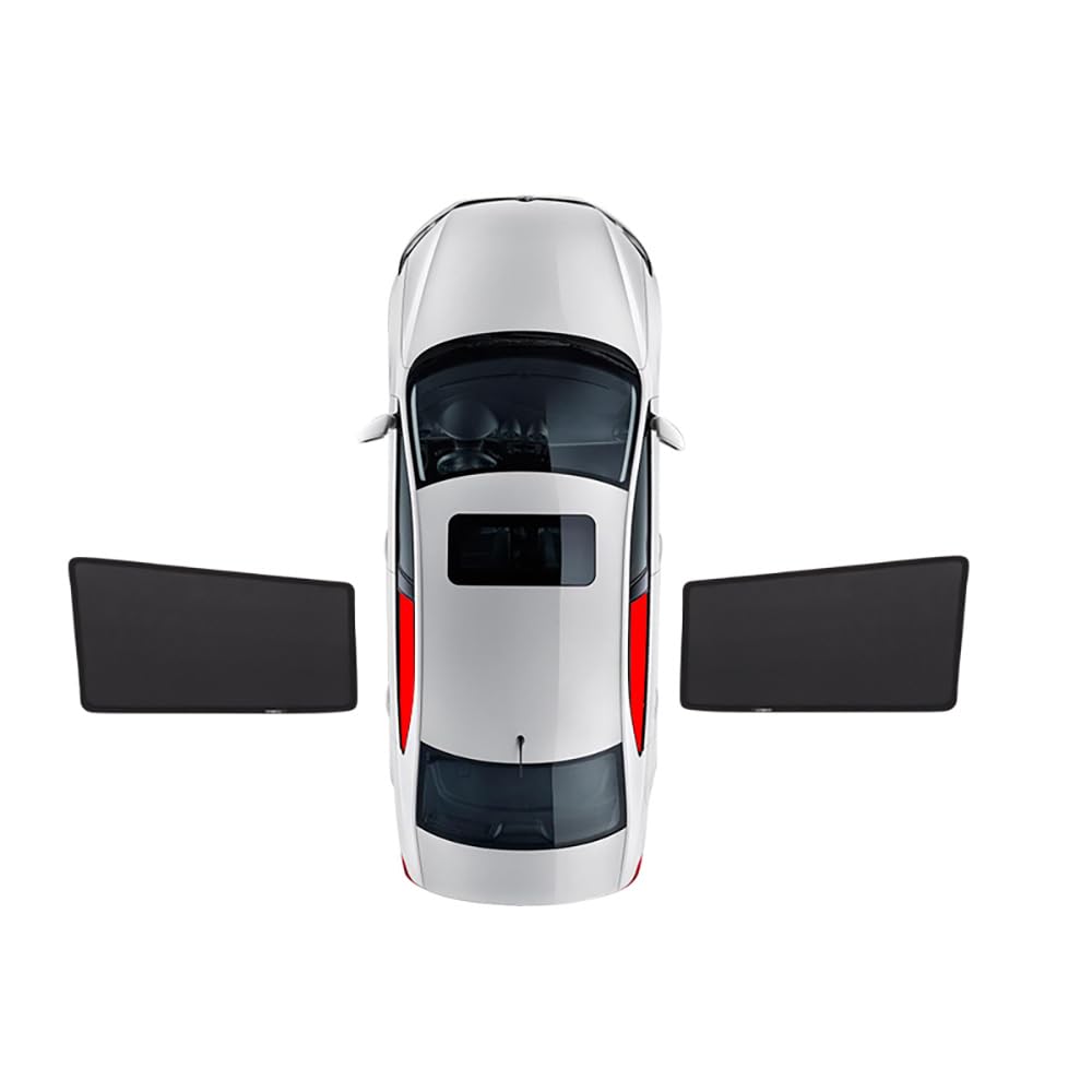 Auto Sonnenblende für Jeep Grand Cherokee WK 2011-2021 2022 2023 2024 Auto Fenster Sonnenschutz Abdeckungen Auto Volle Fenster Sonnenschutz Snap-On-Installation,2 Rear Window von BROHN