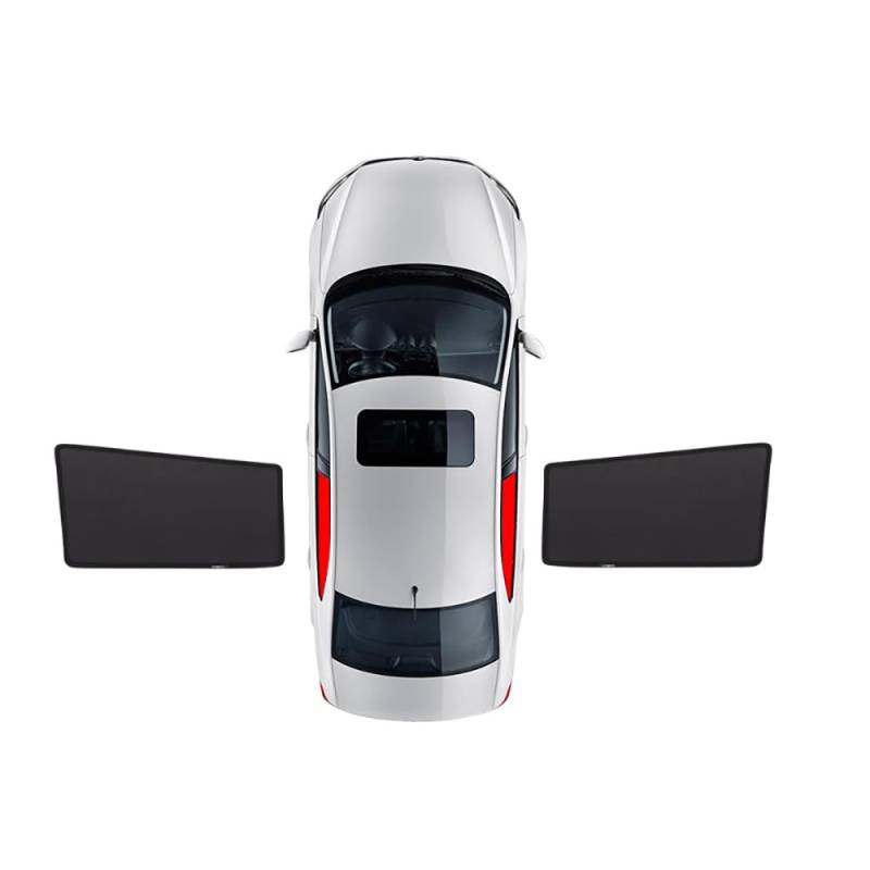 Auto Sonnenblende für Jeep Grand Cherokee WK 2011-2021 2022 2023 2024 Auto Fenster Sonnenschutz Abdeckungen Auto Volle Fenster Sonnenschutz Snap-On-Installation,2 Rear Window von BROHN