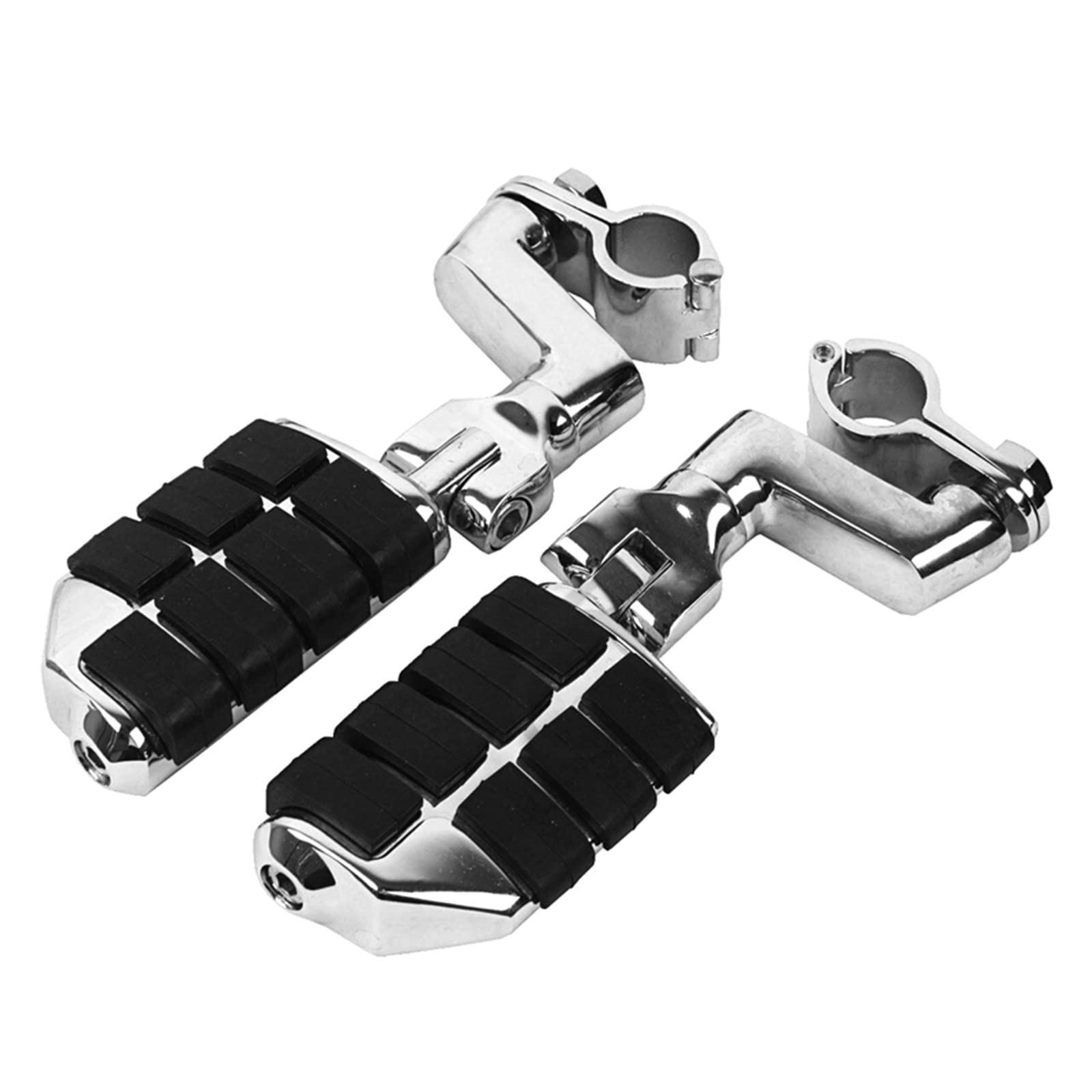 Fußrastenschutz Fußrasten Für Goldwing GL1500 GL1800 GL1200 GL1100 Chrome Highway Bar Fußrasten Pegs Mount 22/25/32/35mm(Farbe:EIN Satz) von BROHN