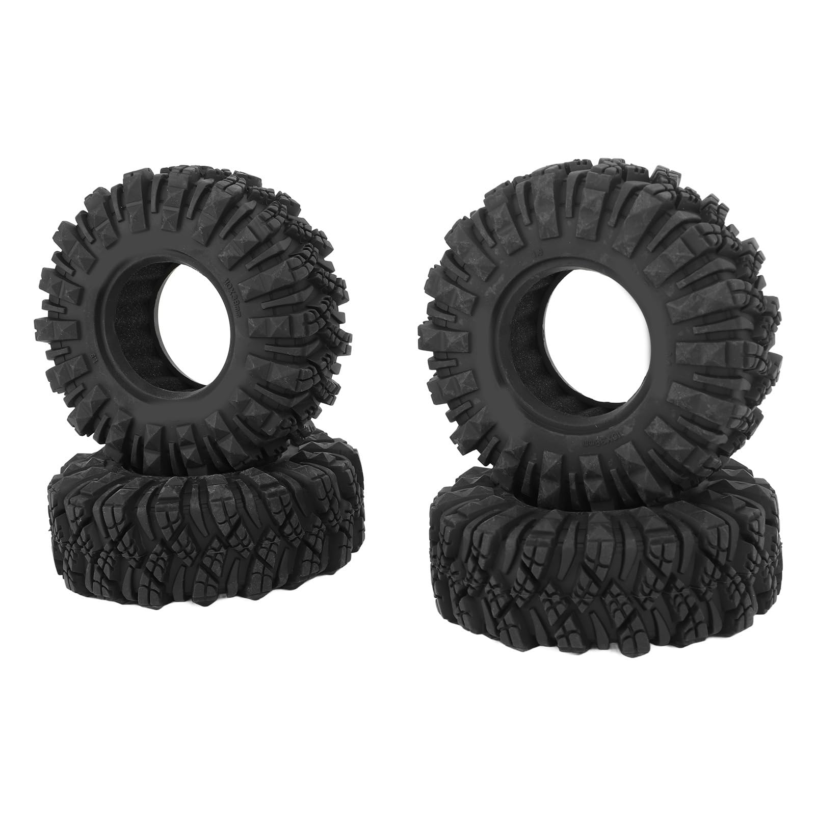 Austausch von RC Reifen, Hohe Dämpfung 1,9 Zoll RC Crawler Reifen Verschleißfester Gummi für Ersatz von BROLEO