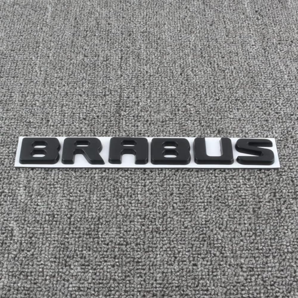 Auto Emblem Aufkleber, für Brabus Autoaufkleber Sticker Emblem Abzeichen Body Abzeichen Aufkleber Abzeichen Dekoration,B von BROLEO