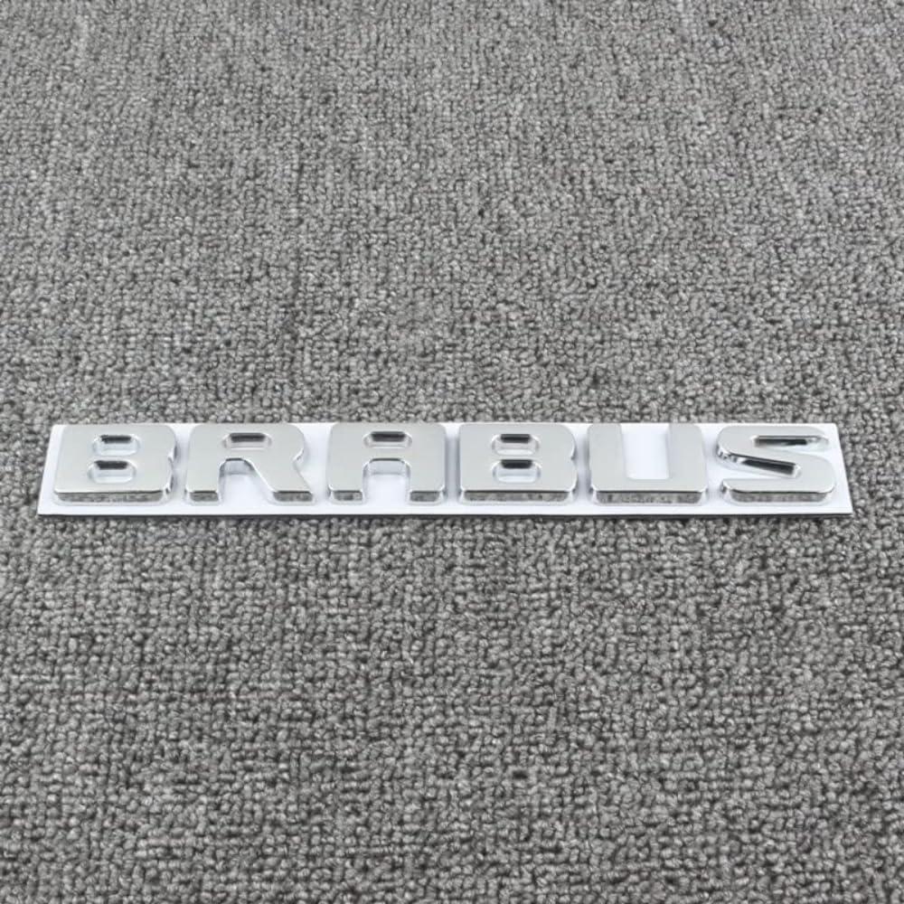 Auto Emblem Aufkleber, für Brabus Autoaufkleber Sticker Emblem Abzeichen Body Abzeichen Aufkleber Abzeichen Dekoration,C von BROLEO