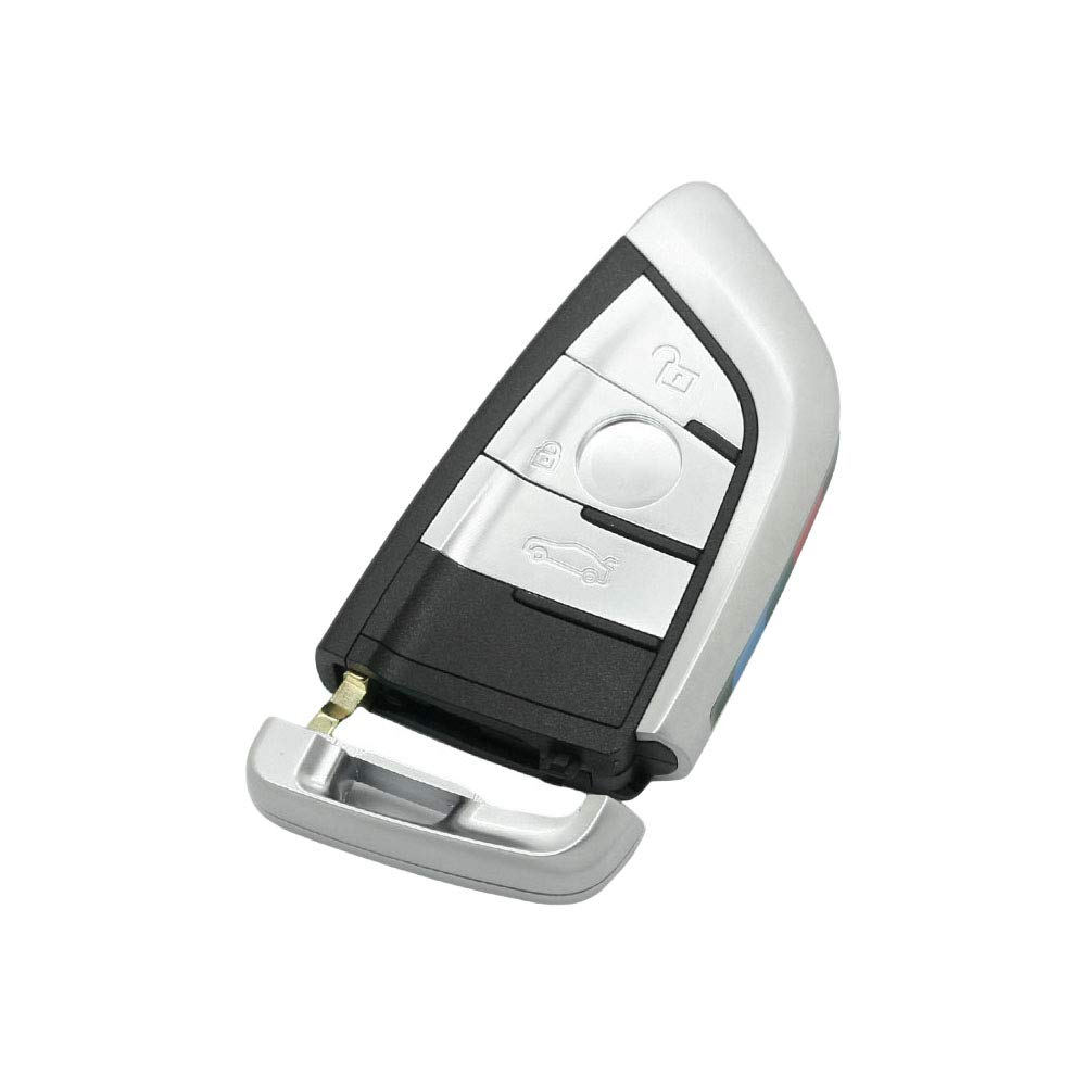 BROVACS Ersatz Schlüsselgehäuse + ungeschliffener Rohling Notschlüssel kompatibel mit BMW X1 X5 X6 3 Tasten Smart Keyless Entry Remote Key Case Fob PG9003A BROVACS Ersatz Schlüsselgehäuse + ungeschliffener Rohling Notschlüssel kompatibel mit BMW X1 X5 X6 3 Tasten Smart Keyless Entry Remote Key Case Fob PG9003A von BROVACS