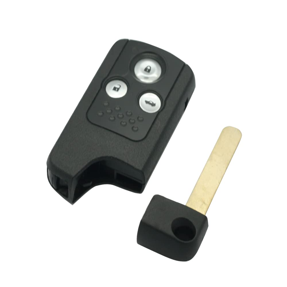 BROVACS Ersatz-Schlüsselgehäuse + ungeschnittener Rohling Notfallschlüssel kompatibel mit Honda Accord Civic CR-V Odyssey 3 Tasten Smart Keyless Entry Funkschlüsselgehäuse PG212B BROVACS Ersatz-Schlüsselgehäuse + ungeschnittener Rohling Notfallschlüssel kompatibel mit Honda Accord Civic CR-V Odyssey 3 Tasten Smart Keyless Entry Funkschlüsselgehäuse PG212B von BROVACS
