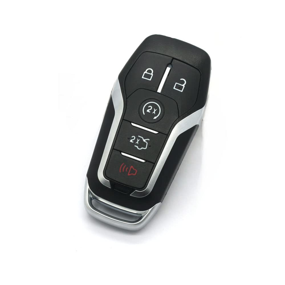 BROVACS Ersatz-Schlüsselgehäuse + ungeschnittener Rohling-Notschlüssel, kompatibel mit Ford Lincoln 5 Tasten Smart Keyless Entry Fernbedienung Schlüsselgehäuse PG738 BROVACS Ersatz-Schlüsselgehäuse + ungeschnittener Rohling-Notschlüssel, kompatibel mit Ford Lincoln 5 Tasten Smart Keyless Entry Fernbedienung Schlüsselgehäuse PG738 von BROVACS