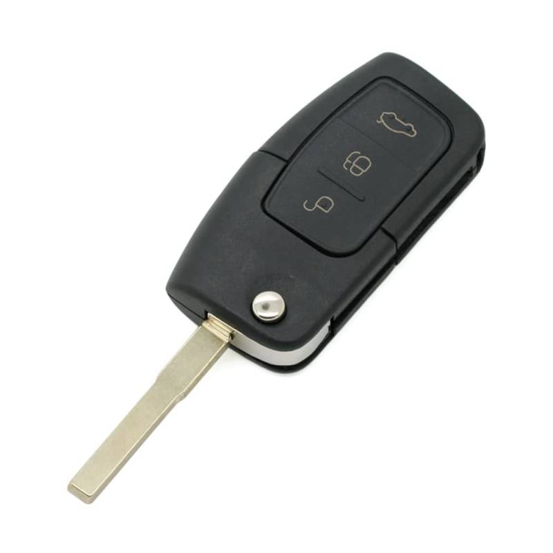 BROVACS Ersatz-Schlüsselgehäuse kompatibel mit Ford 3 Tasten Keyless Entry Flip Fernbedienung Schlüsselgehäuse Fob SS720 von BROVACS