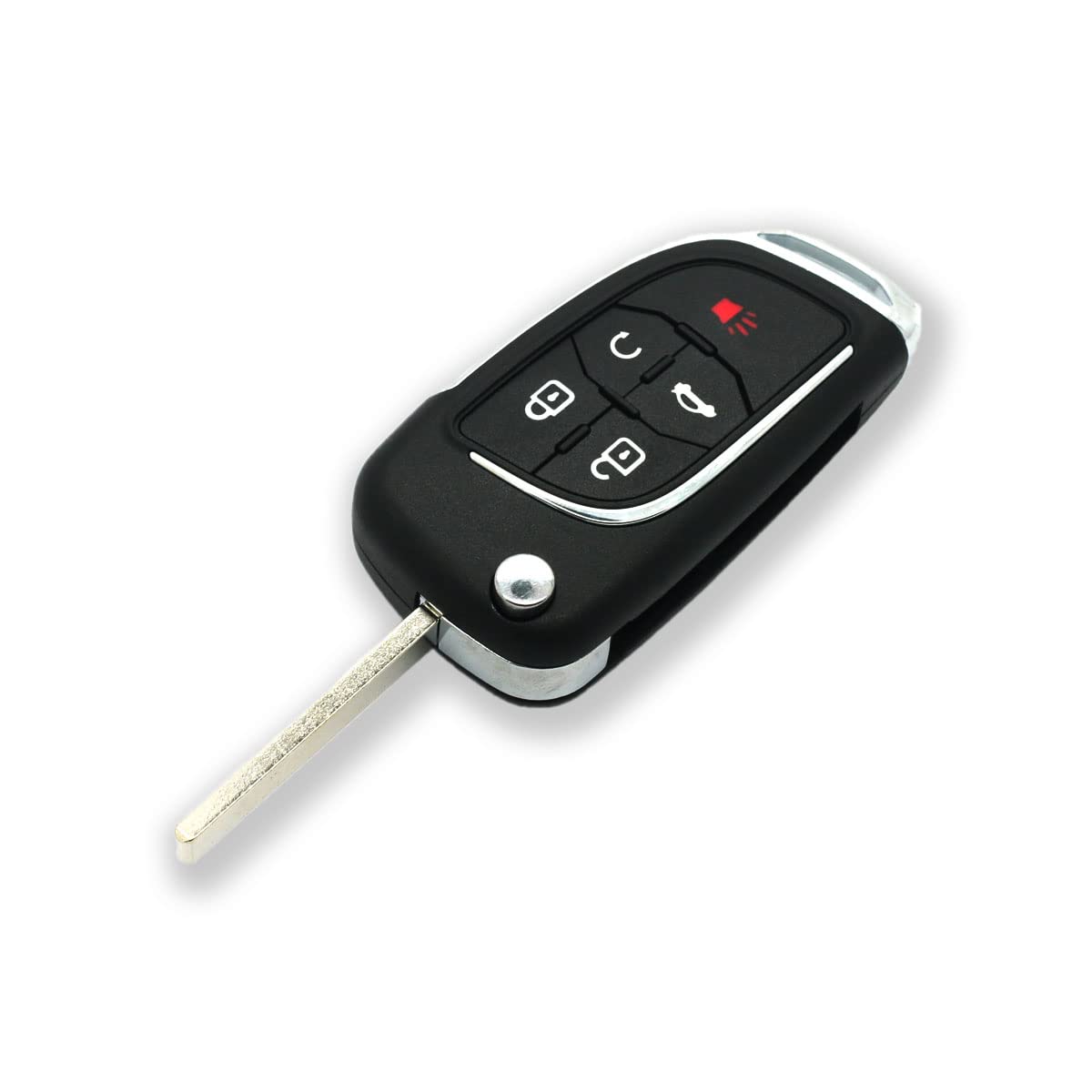 BROVACS Modifiziertes verbessertes Schlüsselgehäuse, kompatibel mit Chevrolet GMC Buick Opel 5 Tasten Keyless Entry Flip Remote Key Case Fob SS628D BROVACS Modifiziertes verbessertes Schlüsselgehäuse, kompatibel mit Chevrolet GMC Buick Opel 5 Tasten Keyless Entry Flip Remote Key Case Fob SS628D von BROVACS