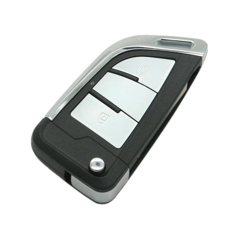 BROVACS Modifiziertes verbessertes Schlüsselgehäuse, kompatibel mit Volkswagen Golf Polo Touran Jetta Passat Skoda Seat 2 Tasten Keyless Entry Flip Remote Key Case Fob SS8201A von BROVACS