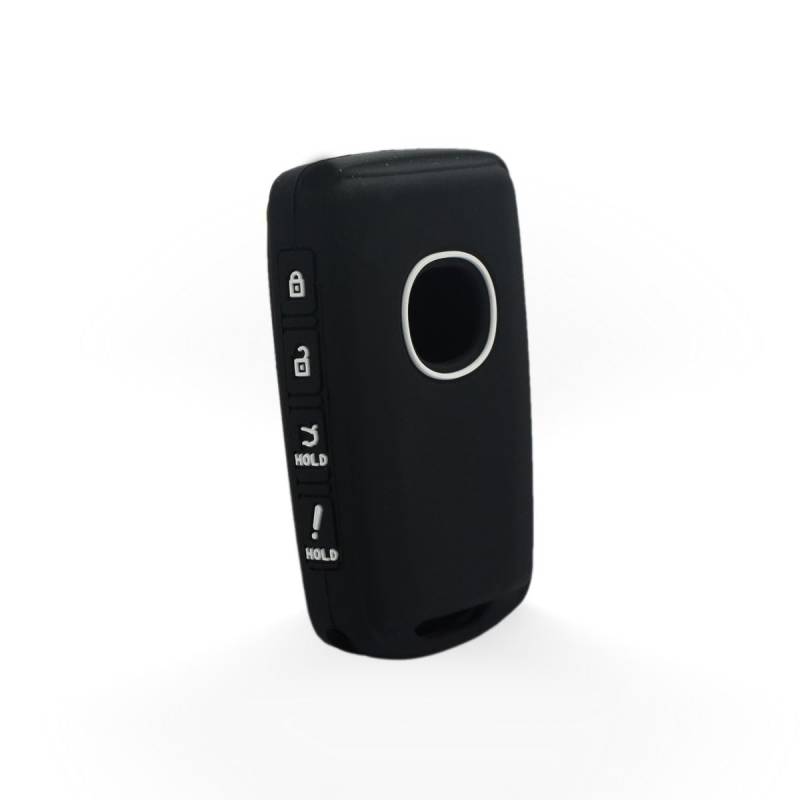 BROVACS Schlüssel Hülle Kompatibel mit Mazda 4 Tasten Smart Fernbedienung - Silikon Schutzhülle Schlüsselhülle Cover in Schwarz (CV9533BK) von BROVACS