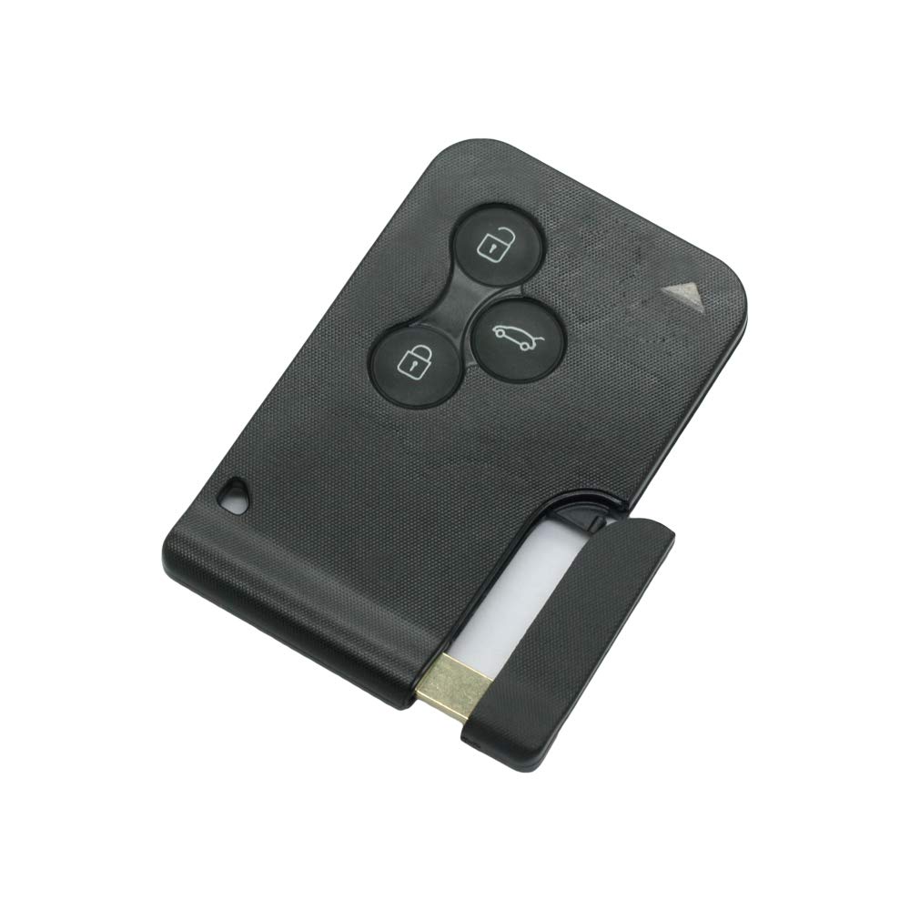 BROVACS Schlüsselgehäuse + ungeschliffener Rohling für Notfälle, kompatibel mit Renault Megane Scenic Clio 3 Tasten Smart Keyless Entry Remote Key Case Fob PG364 BROVACS Schlüsselgehäuse + ungeschliffener Rohling für Notfälle, kompatibel mit Renault Megane Scenic Clio 3 Tasten Smart Keyless Entry Remote Key Case Fob PG364 von BROVACS