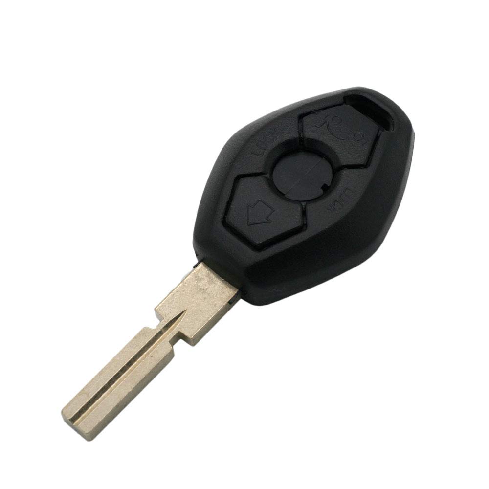 BROVACS Schlüsselgehäuse kompatibel mit BMW 3 Tasten Keyless Entry Remote Key Case Fob HU58 Blade PG904 von BROVACS