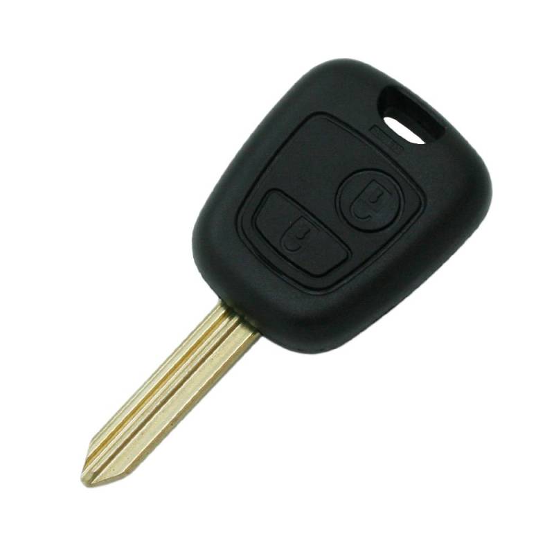 BROVACS Schlüsselgehäuse kompatibel mit Peugeot Citroen 2 Tasten Keyless Entry Remote Key Case Fob PG305N von BROVACS