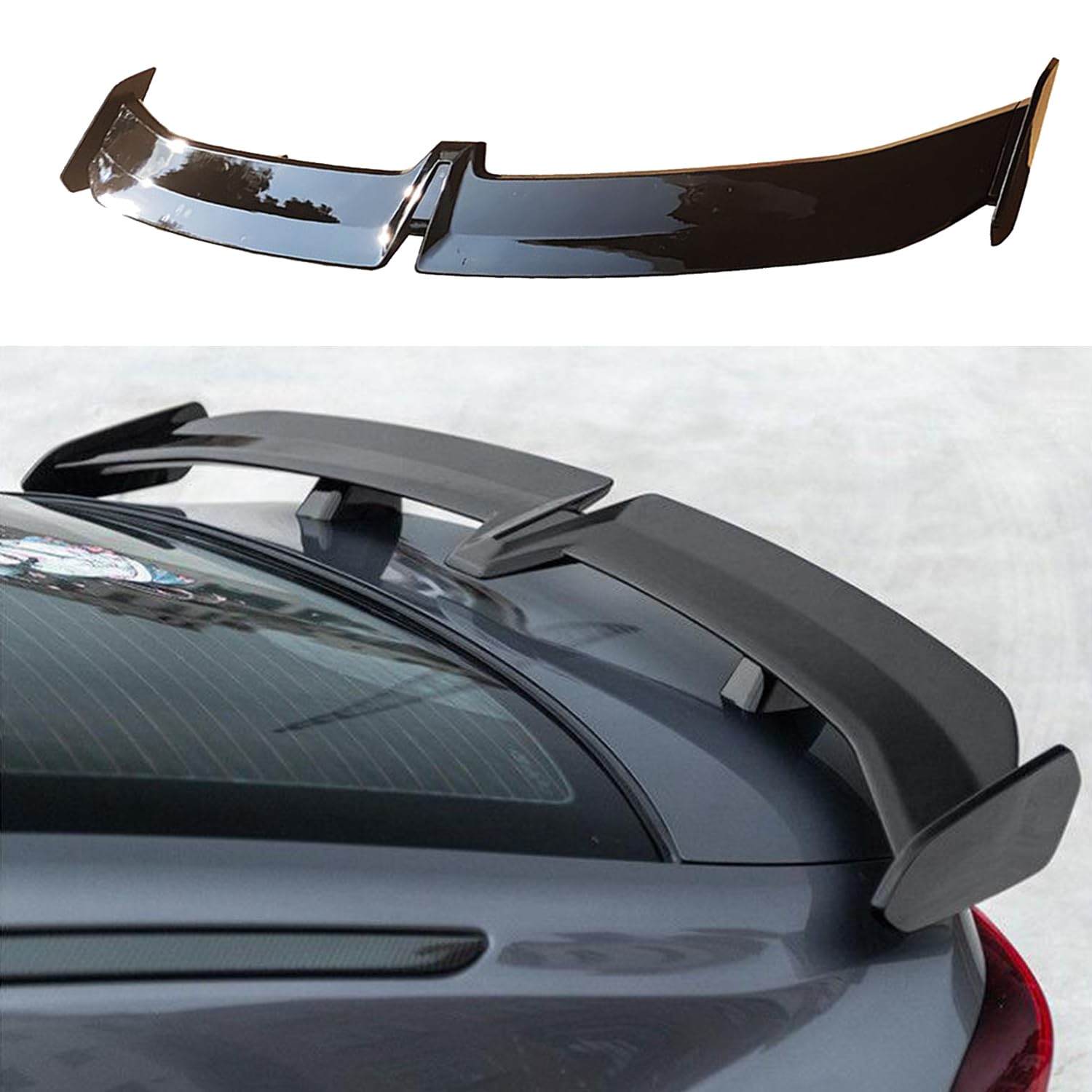 ABS Auto Heckspoiler für Mazda MX-5 MX5 Miata Roadster (Type ND NC NB NB-FL NA) 1989–2023 2024, Hinten Spoiler Spoilerlippe Performance Tuning Lippe Wing Styling Zubehör,Gloss Black von BROleo