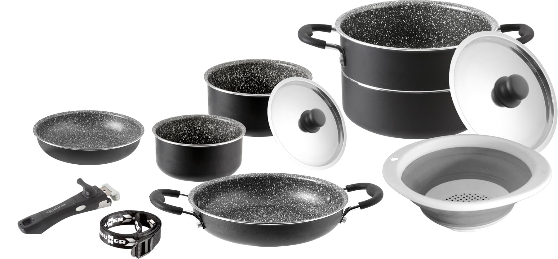 BRUNNER 0806095N Camping-Kochgeschirr aus Aluminium, Piraten-Set 9+1 ø 24 cm BRUNNER 0806095N Camping-Kochgeschirr aus Aluminium, Piraten-Set 9+1 ø 24 cm von BRUNNER