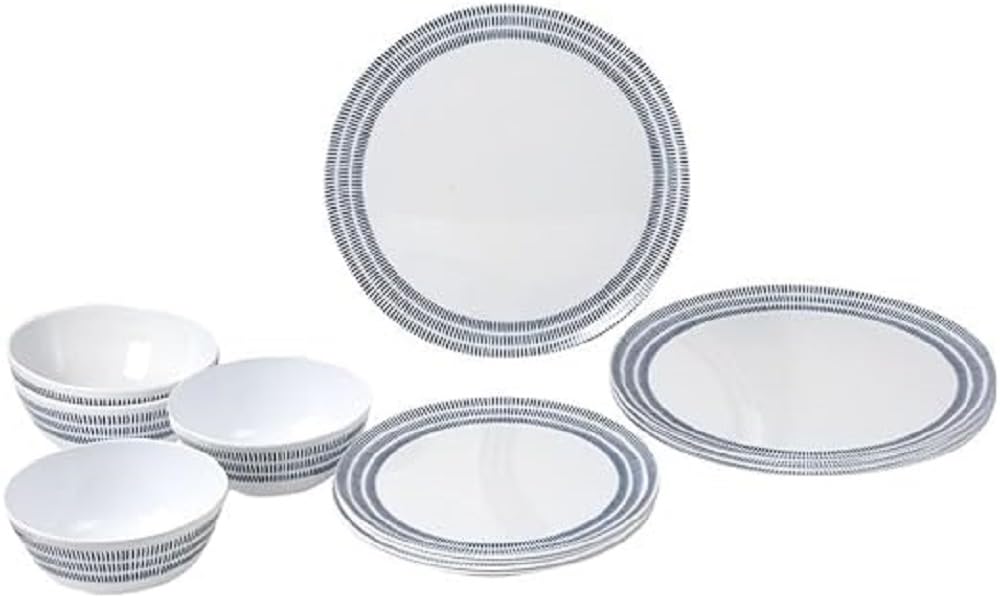 BRUNNER 0830148N.C6T Geschirrset, 12-teilig, BlueBAY, 3-teiliges Set von BRUNNER