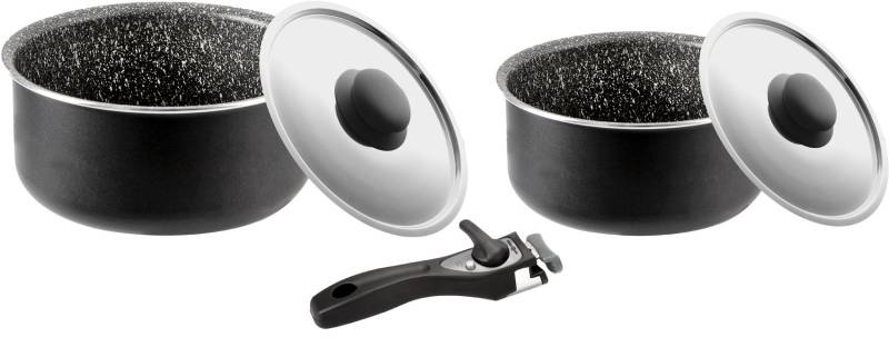 BRUNNER Alu Kochgeschirr Topfset Topf mit Deckel Casserole Pirate Pot 5 von BRUNNER