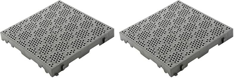 BRUNNER Unisex – Erwachsene Camping Accessories Kunststoff-Rost Deck-FIT grau, Standard, Einheitsgröße (Packung mit 2) von BRUNNER
