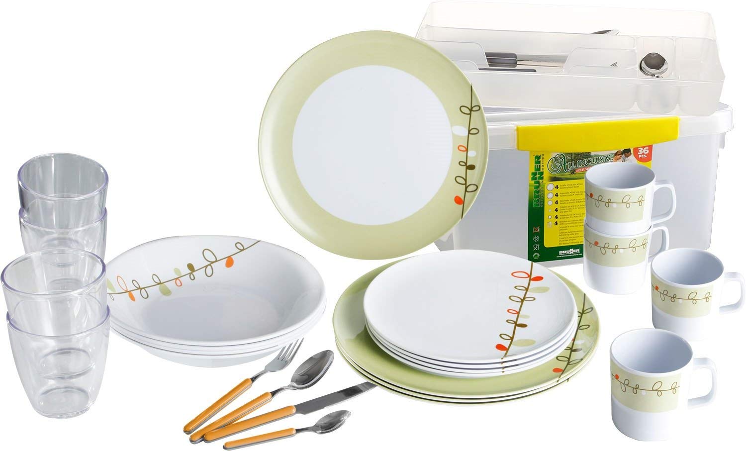 Brunner Melamin Geschirr Campinggeschirr Geschirrset Esprit 36 TLG. Brunner Melamin Geschirr Campinggeschirr Geschirrset Esprit 36 TLG. von BRUNNER