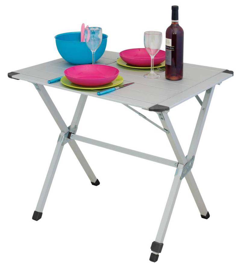Euro Trail Tische Aluminium Rolltisch St Pierre S 90 x 70 cm Höhe, 71785 von Eurotrail