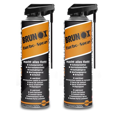 Brunox 2x 500 ml Turbo Spray Multifunktionsöl [Hersteller-Nr. BR0,50TSP] von BRUNOX