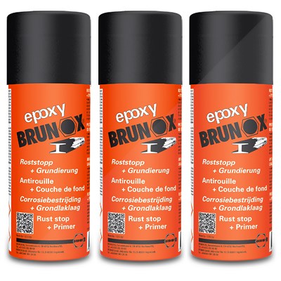 Brunox 3x 400 ml Epoxy Spray Rostumwandler [Hersteller-Nr. BR0,40EP] von BRUNOX