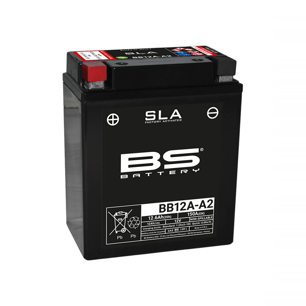 BS-Battery Batterie BS-Battery, SLA, versiegelt, Batterie "YB12A-A2" von BS Battery