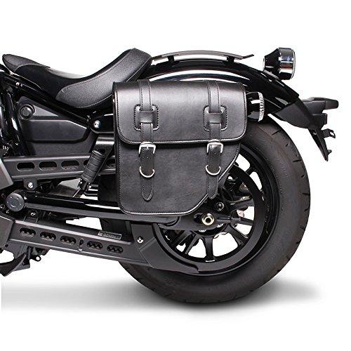 BS-Motoparts Satteltasche für Honda Shadow VT 1100 C2 Texas Schwarz Links von BS-Motoparts