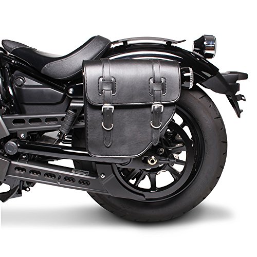 BS-Motoparts Satteltasche für Kawasaki EN 500 Texas Schwarz Links von BS-Motoparts