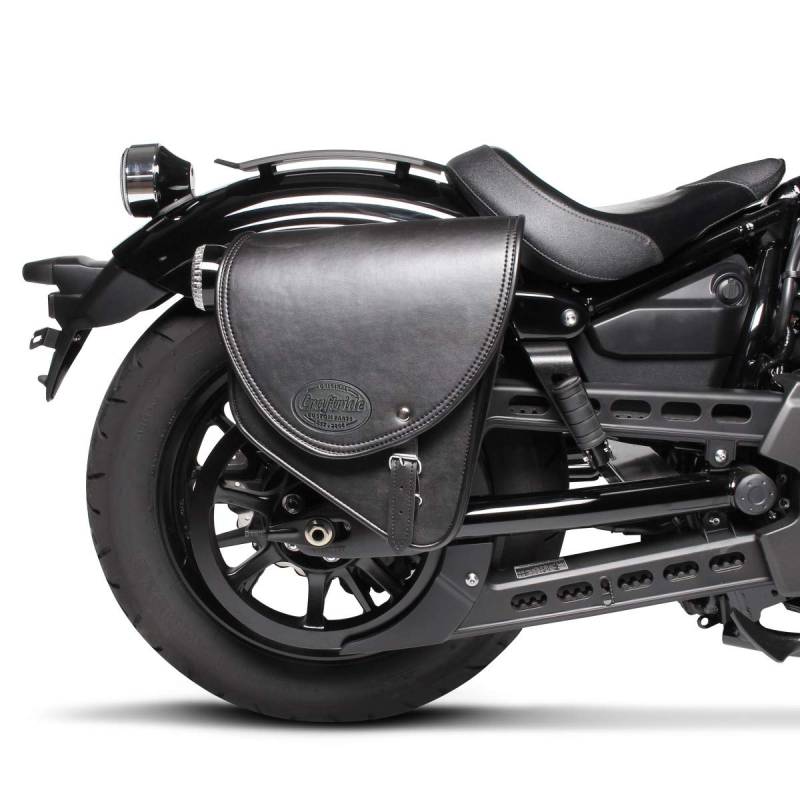 Satteltasche für Triumph Thunderbird Storm Indiana Schwarz rechts von BS-Motoparts