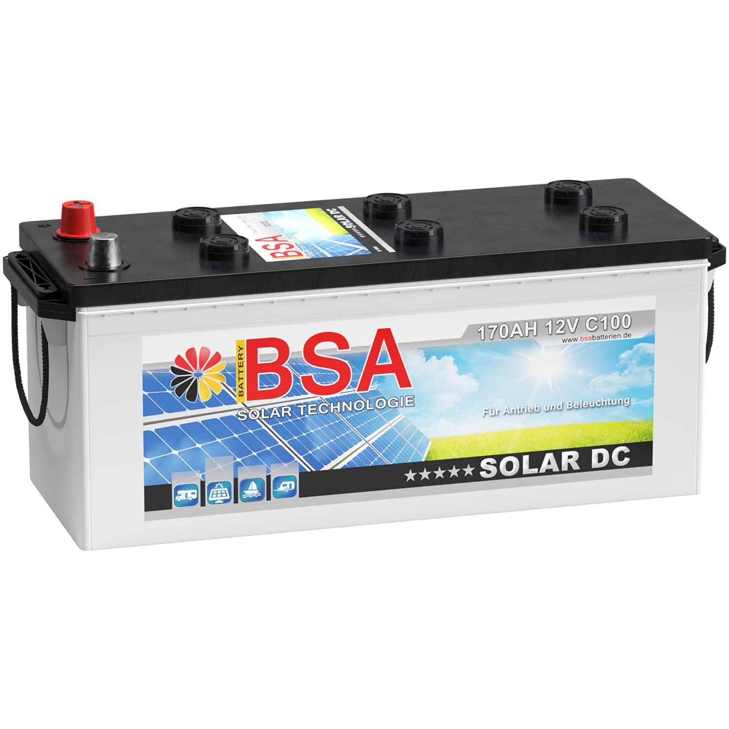 BSA 170Ah 12V Solarbatterie Wohnmobil Versorgungsbatterie Solar Batterie 140AH 150Ah BSA 170Ah 12V Solarbatterie Wohnmobil Versorgungsbatterie Solar Batterie 140AH 150Ah von BSA BATTERY HIGH QUALITY BATTERIES